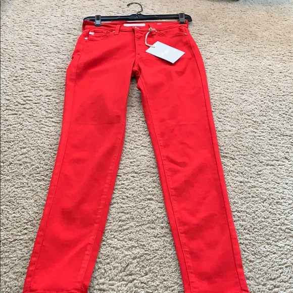 red kancan jeans